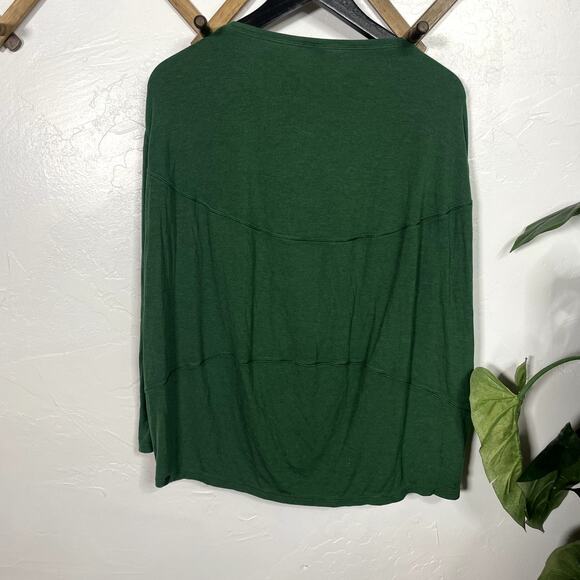 Lululemon Back in Action Ribbed Long Sleeve Shirt Everglade Green Women's Size 6 - Picture 4 of 5